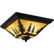 Yosemite LED 14 inch Burnished Bronze Flush Mount Ceiling Light