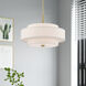 Monroe 4 Light 18 inch Antique Brass Pendant Chandelier Ceiling Light