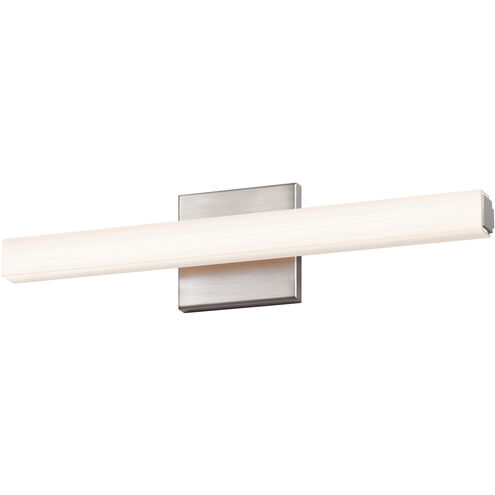 Square Bar LED 18 inch Satin Nickel Bath Bar Wall Light in 18.00 in.