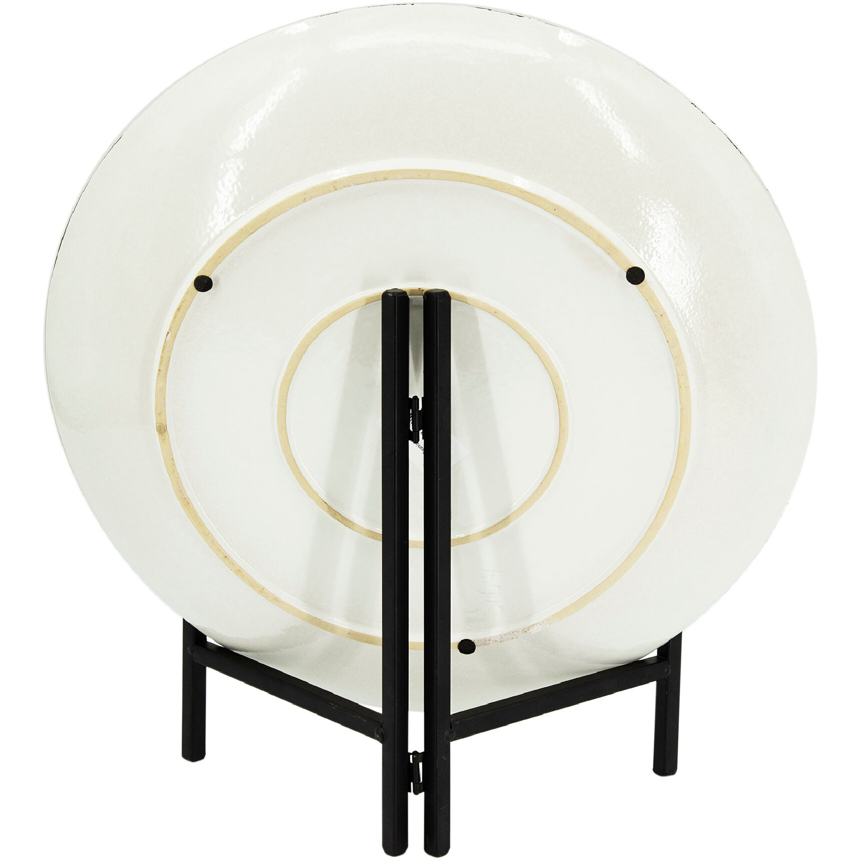 Zuri 18.1 X 18.1 inch Black/White Charger Plate