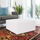 Universal 36 inch White Outdoor Ottoman Cover, 36in Square, The Atlantis Collection