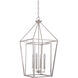 Hudson 4 Light 15.75 inch Polished Nickel Foyer Light Ceiling Light, Large