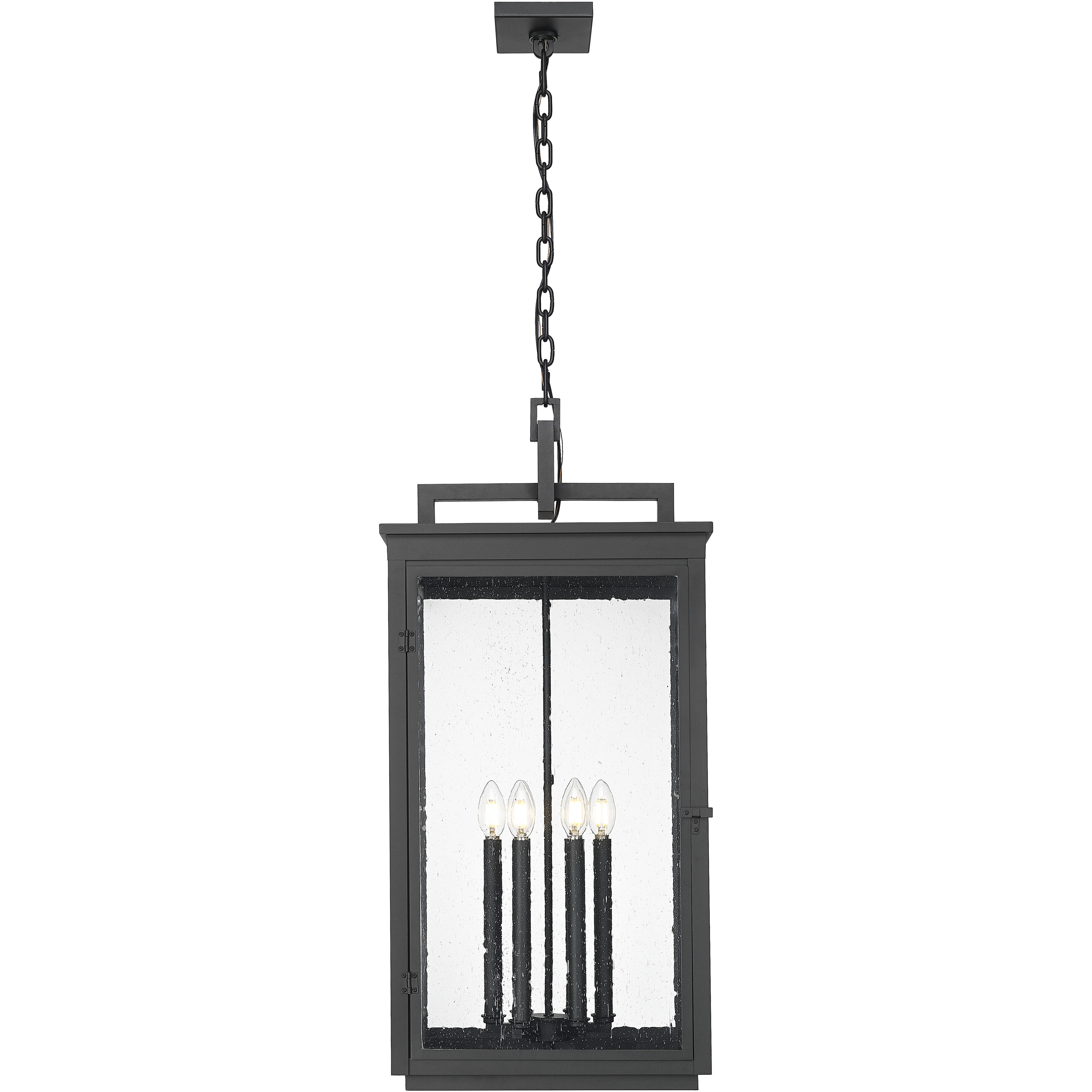 Hartwell 6 Light 15 inch Sand Black Outdoor Chain Mount Ceiling Fixture