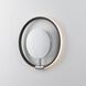 Ringer LED 10 inch Black and Polished Chrome Wall Sconce Wall Light