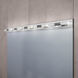 Crystal Rods LED 28 inch Satin White Bath Bar Wall Light