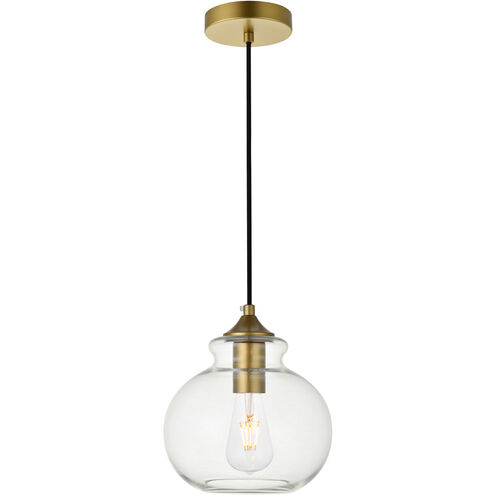 Destry 1 Light 8 inch Brass Pendant Ceiling Light
