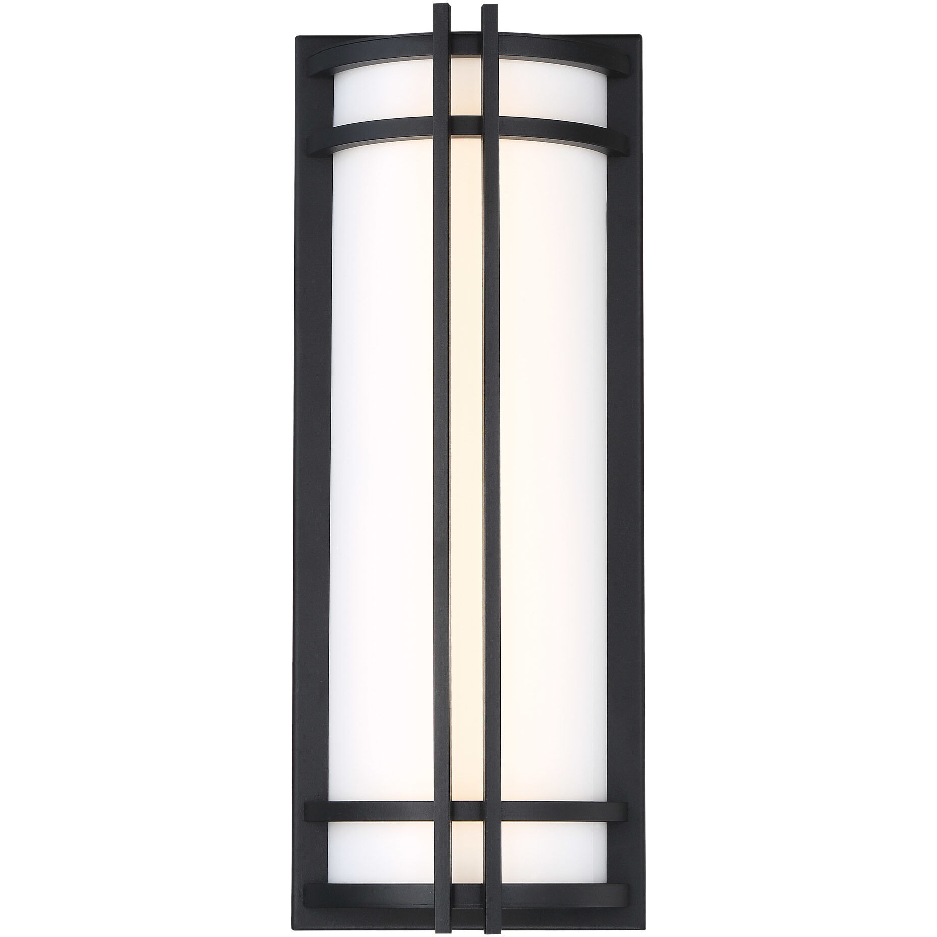 Skyscraper LED 18 inch Black Outdoor Wall Light in 3500K, 18in.
