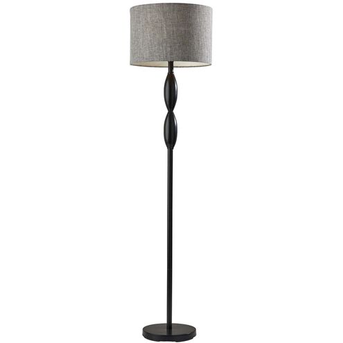 Lance 61 inch 100.00 watt Black Floor Lamp Portable Light