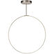 Cirque LED 36 inch Brushed Nickel Pendant Ceiling Light