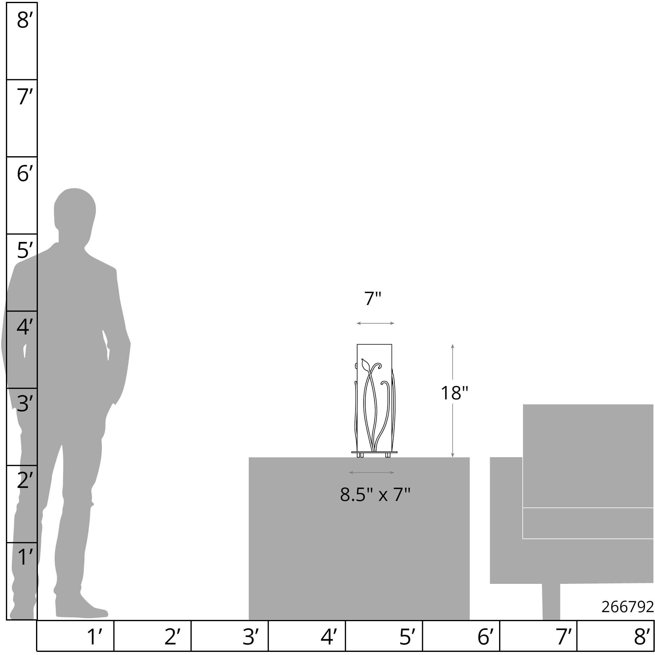 Forged Leaves 18 inch 150 watt Bronze Table Lamp Portable Light