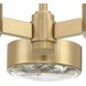 Orson 3 Light 22.5 inch Modern Gold Semi Flush Ceiling Light