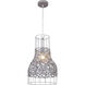 Bejamin 1 Light 11.75 inch Steel Gray Pendant Ceiling Light