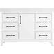 Nathan 48 X 34 inch White Bathroom Vanity Cabinet