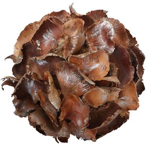 Palm Petal Ball Brown Ornamental Accessory, Large