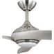 Conte 52 inch Brushed Nickel with Grey Weathered Wood Blades Outdoor Ceiling Fan