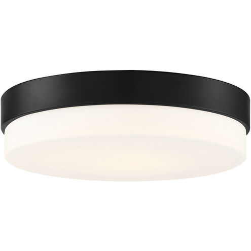 Roma 1 Light 18 inch Matte Black Flush Mount Ceiling Light