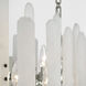 AERIN Bonnington 24 Light 55 inch Polished Nickel Linear Chandelier Ceiling Light in Alabaster, Large