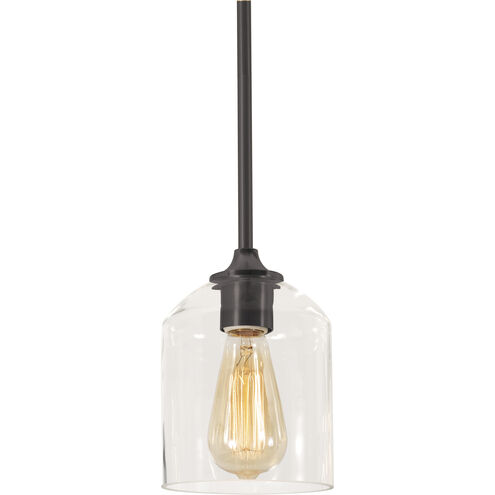 William 1 Light 6 inch Black Pendant Ceiling Light