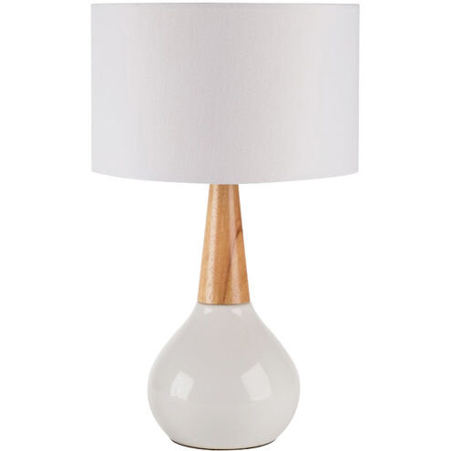 Kent 18.5 inch 60 watt White Table Lamp Portable Light