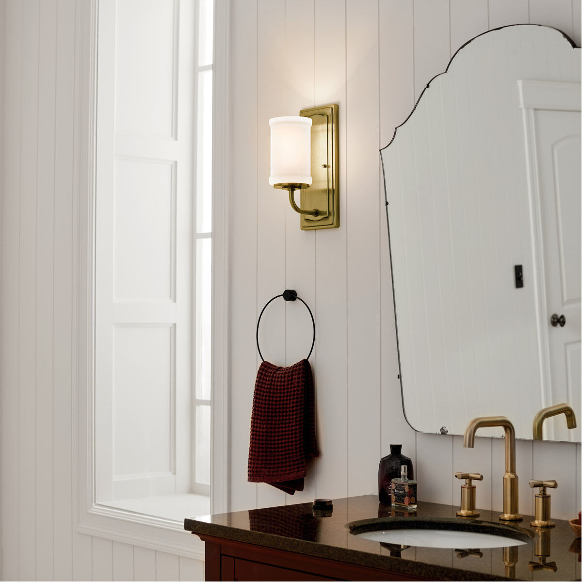 Homestead Vetivene 1 Light 6 inch Natural Brass Wall Sconce Wall Light, Vetivene