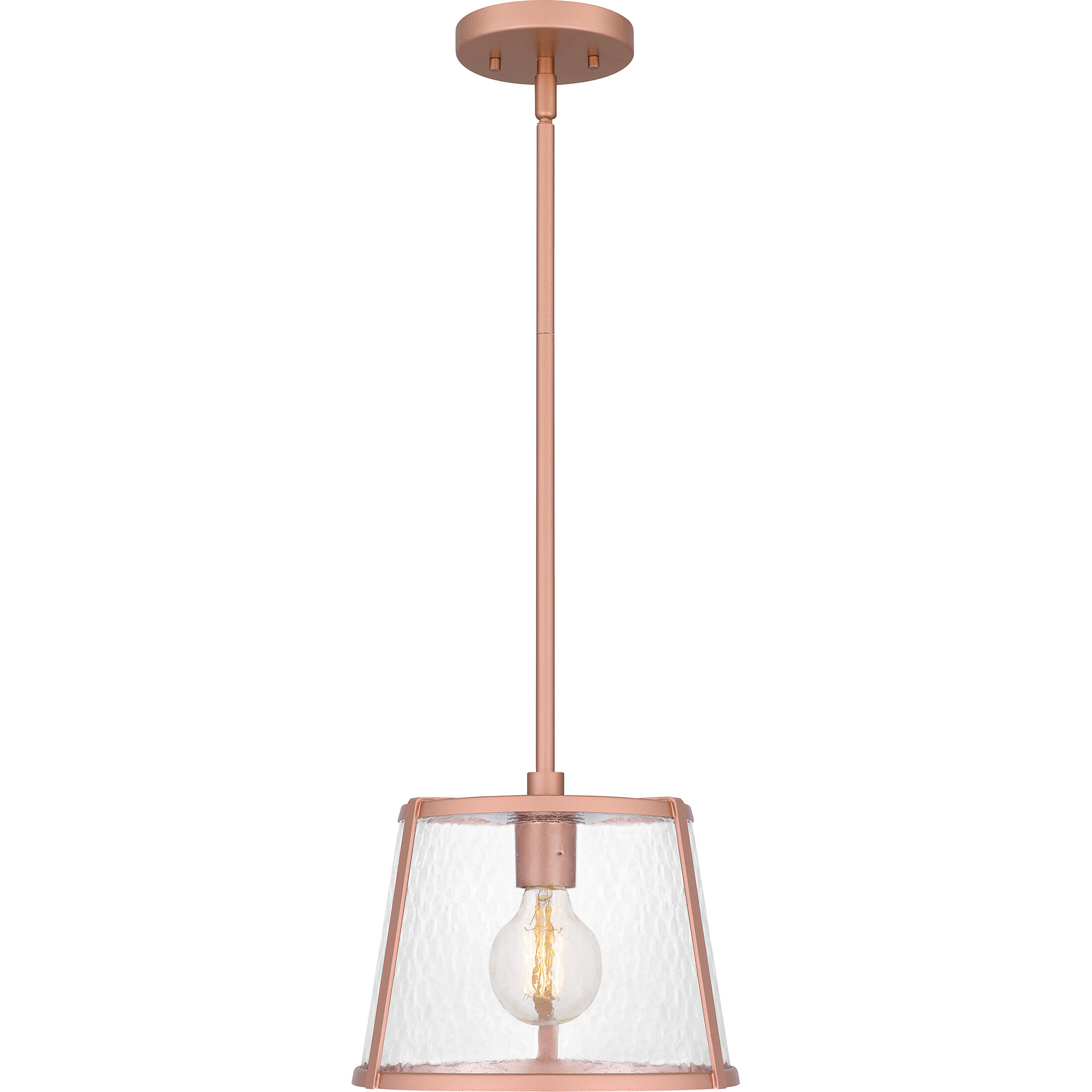 Labrant 1 Light 10.5 inch Matte Rose Gold Mini Pendant Ceiling Light