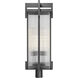 Fortis 3 Light 34 inch Sand Black Outdoor Post Mount Fixture