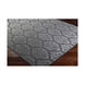 Tidal 108 X 72 inch Medium Gray Rugs, Viscose and Wool