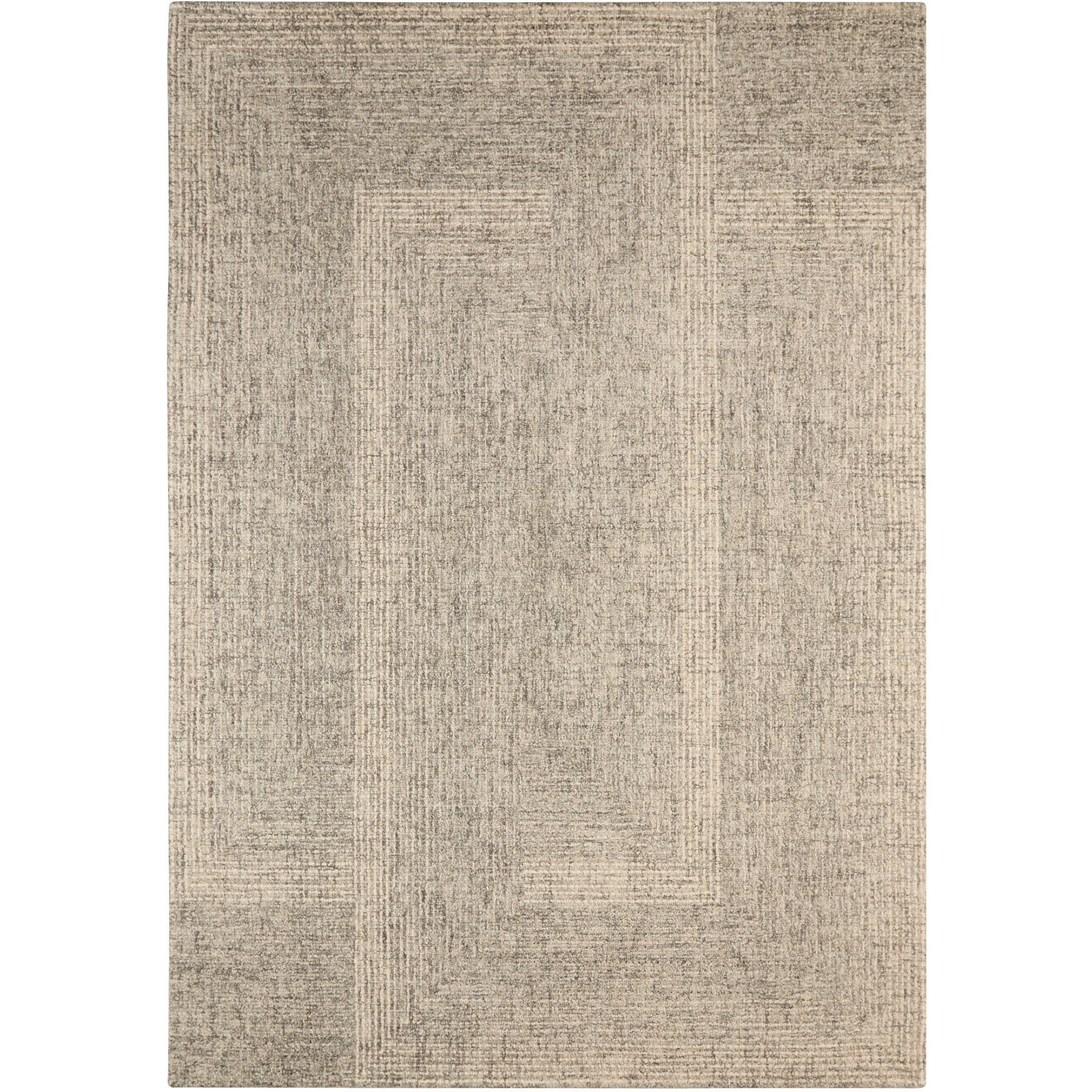 Laid Back Luxe Gray and Ivory Indoor Rug