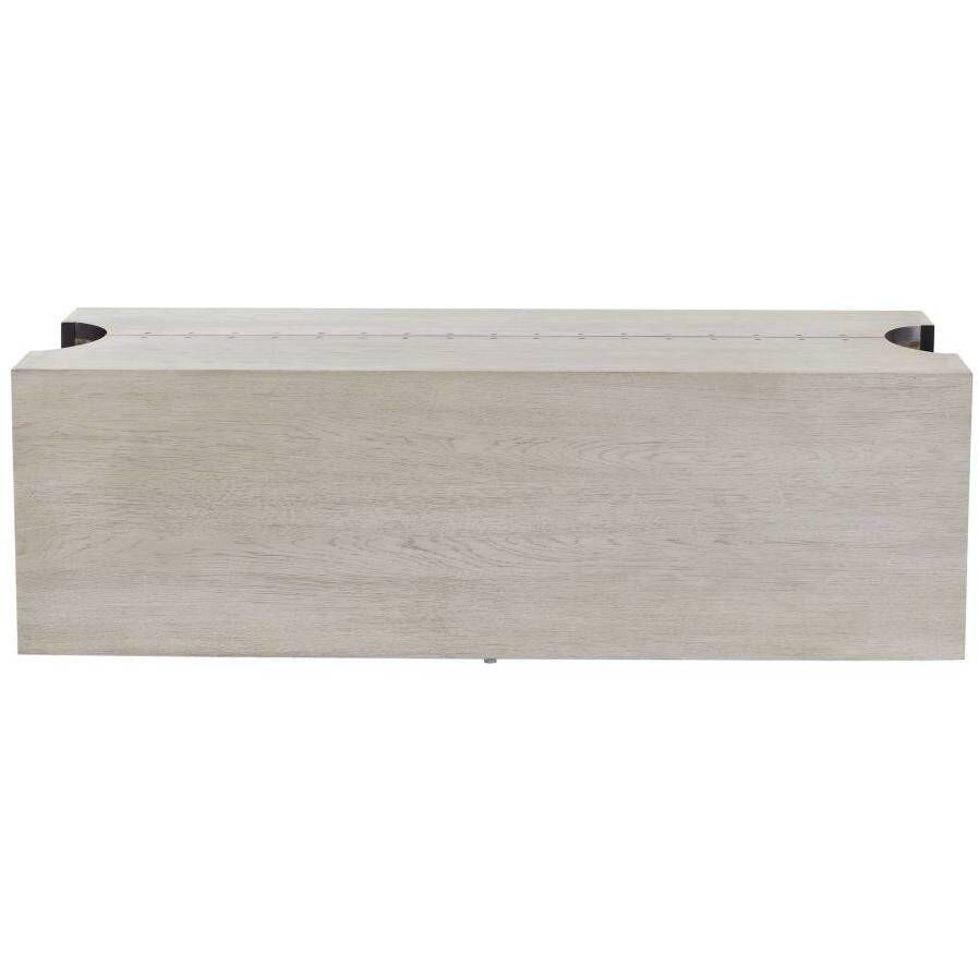 Halton 52 X 16.5 inch Smoke and Blackened Iron Cocktail Table