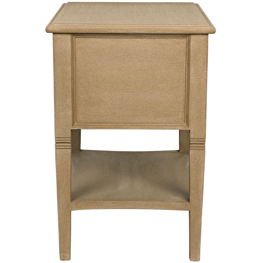 Oxford 30 X 28 inch Weathered Side Table, 2 Drawer