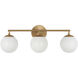 Nube LED 23.63 inch Satin Brass Vanity Light Wall Light
