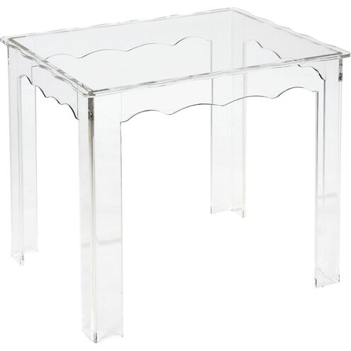 Jacobs 22 X 18 inch Clear Nesting Table, Square