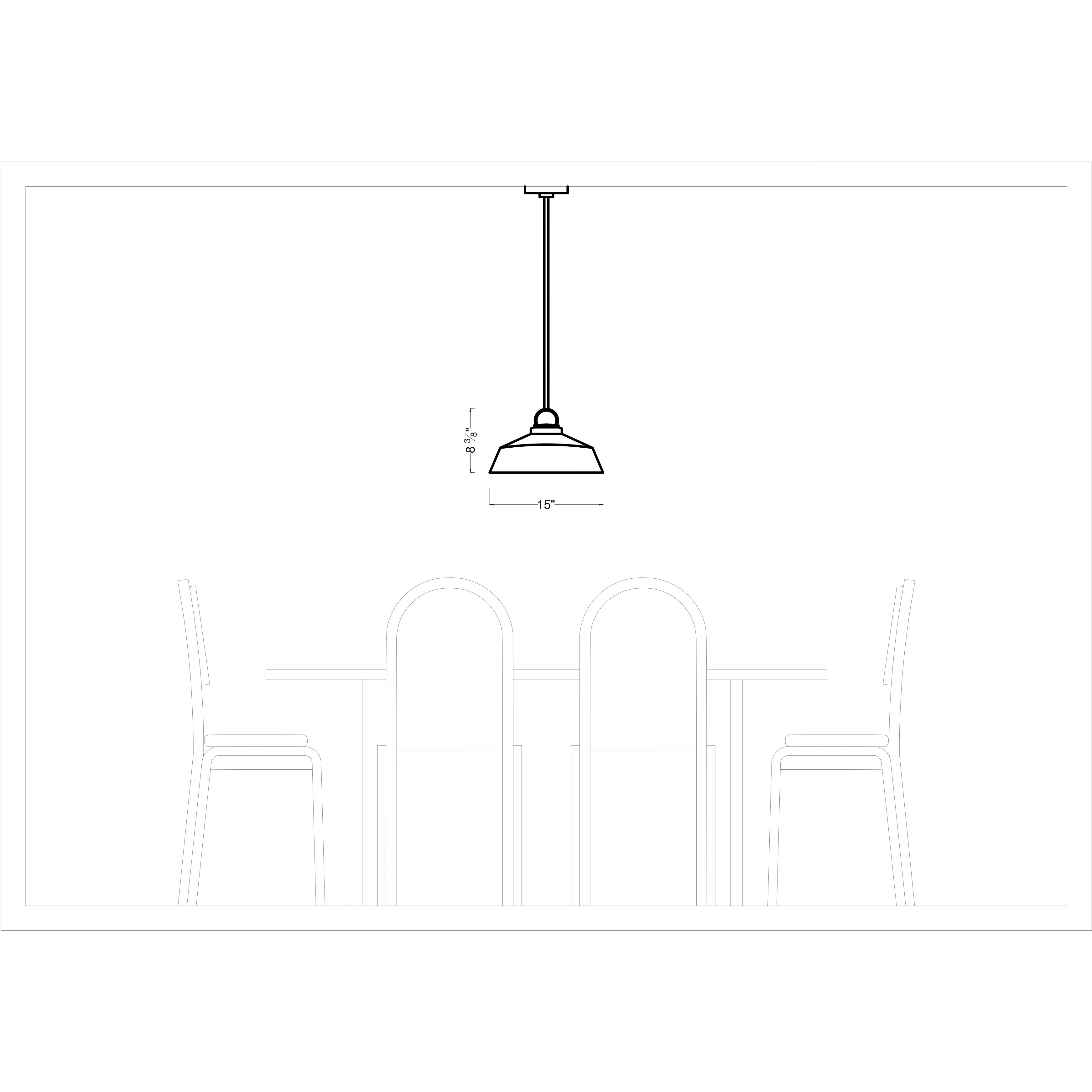 Drew & Jonathan Scott Payton 1 Light 15 inch Brushed Steel Pendant Ceiling Light