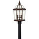 Augusta LED 23 inch Copper Bronze Outdoor Post Mount Lantern