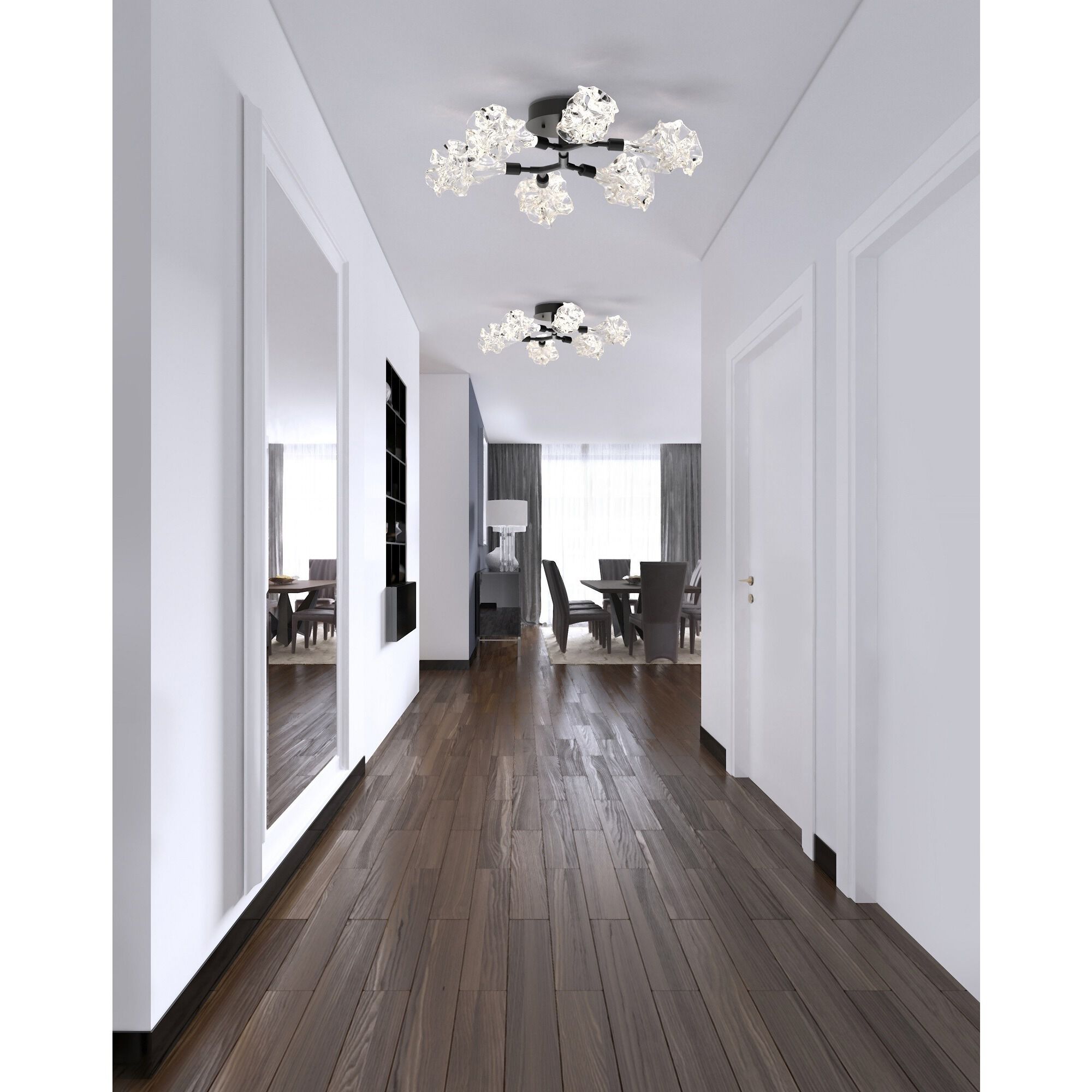 Blossom LED 32 inch Novel Brass Flush Mount Ceiling Light in 2700K LED
