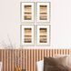 Abstract Collection Brown Framed Art