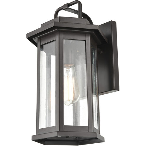 Ellis 1 Light 15 inch Powder Coated Bronze Outdoor Wall Sconce