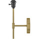Blake LED 8 inch Lacquered Brass Sconce Wall Light