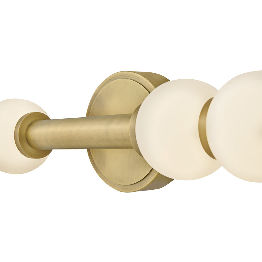 Lisa McDennon Trigo LED 6 inch Lacquered Brass Sconce Wall Light