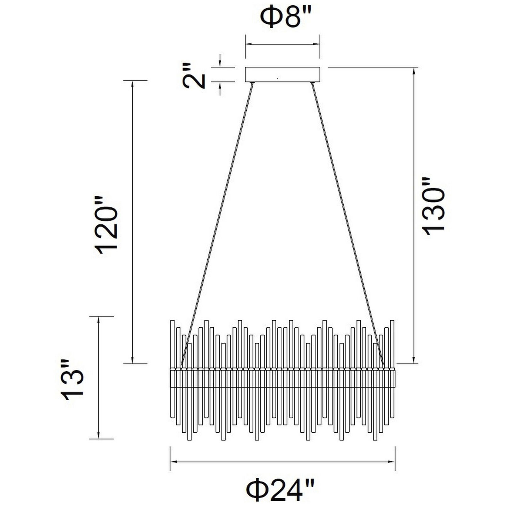 Genevieve LED 24 inch Medallion Gold Chandelier Ceiling Light