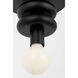 Drew & Jonathan Malcolm 1 Light 4.72 inch Midnight Black Flush Mount Ceiling Light