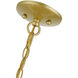 Brookdale 5 Light 23 inch Soft Gold Pendant Chandelier Ceiling Light