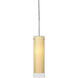 Montauk 1 Light 4.63 inch Satin Nickel Pendant Ceiling Light in Cream