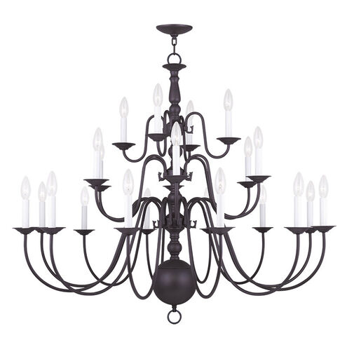 Williamsburgh 22 Light 42 inch Bronze Chandelier Ceiling Light
