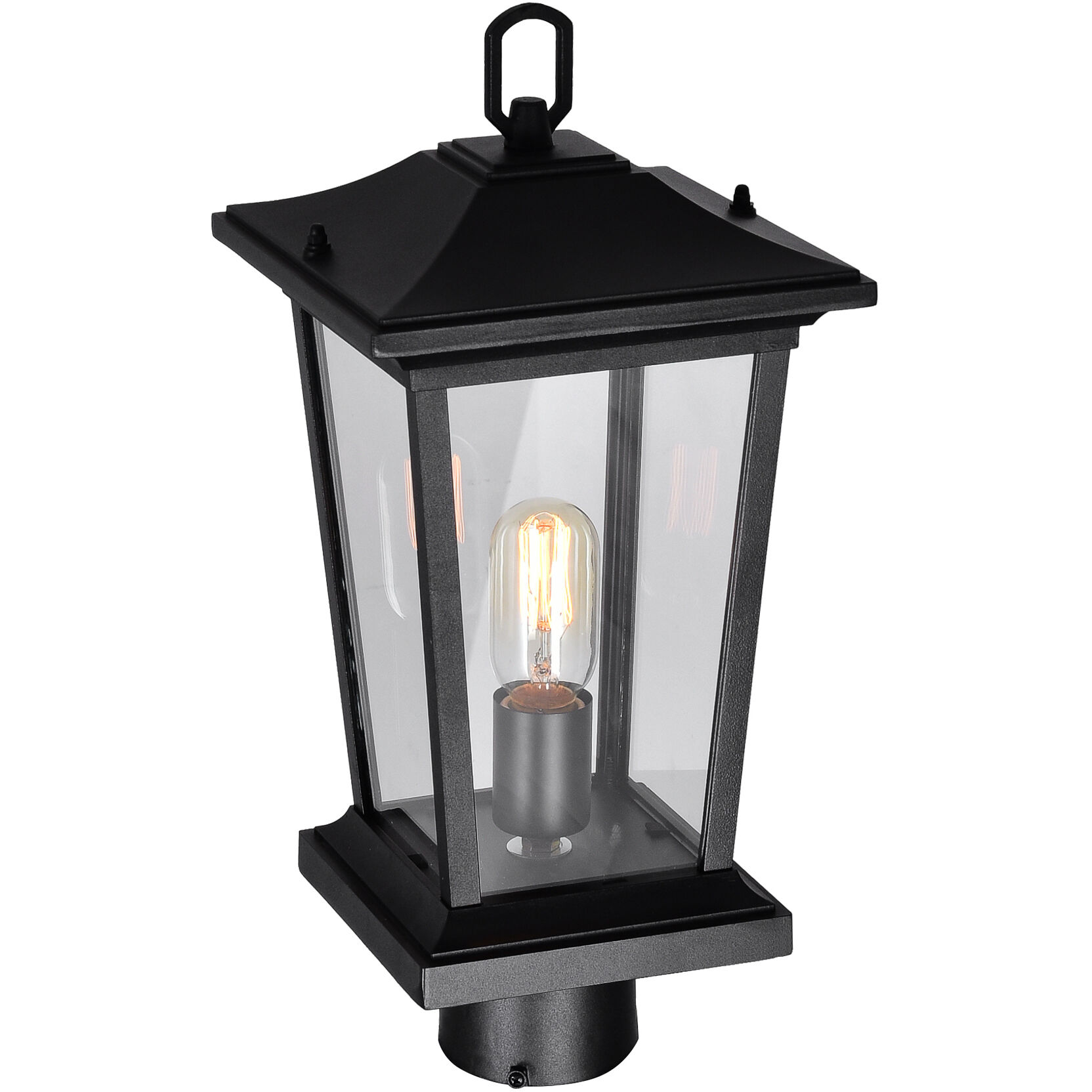 Leawood 1 Light 17.9 inch Black Outdoor Lantern Head