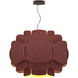Bella 30 inch Violet Pendant Ceiling Light in Violet/Ash, WEP Collection