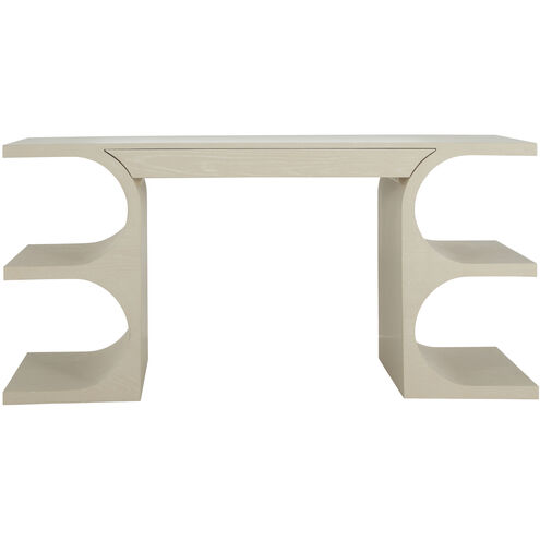 Erin 64 X 22 inch Cerused White Desk