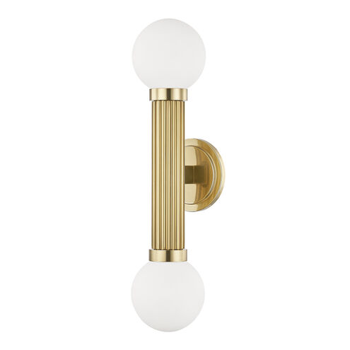 Reade LED 5 inch Aged Brass Wall Sconce Wall Light