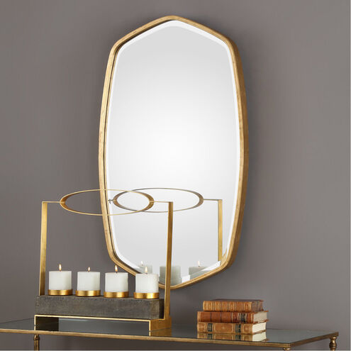 Duronia 36 X 22 inch Antiqued Gold Mirror