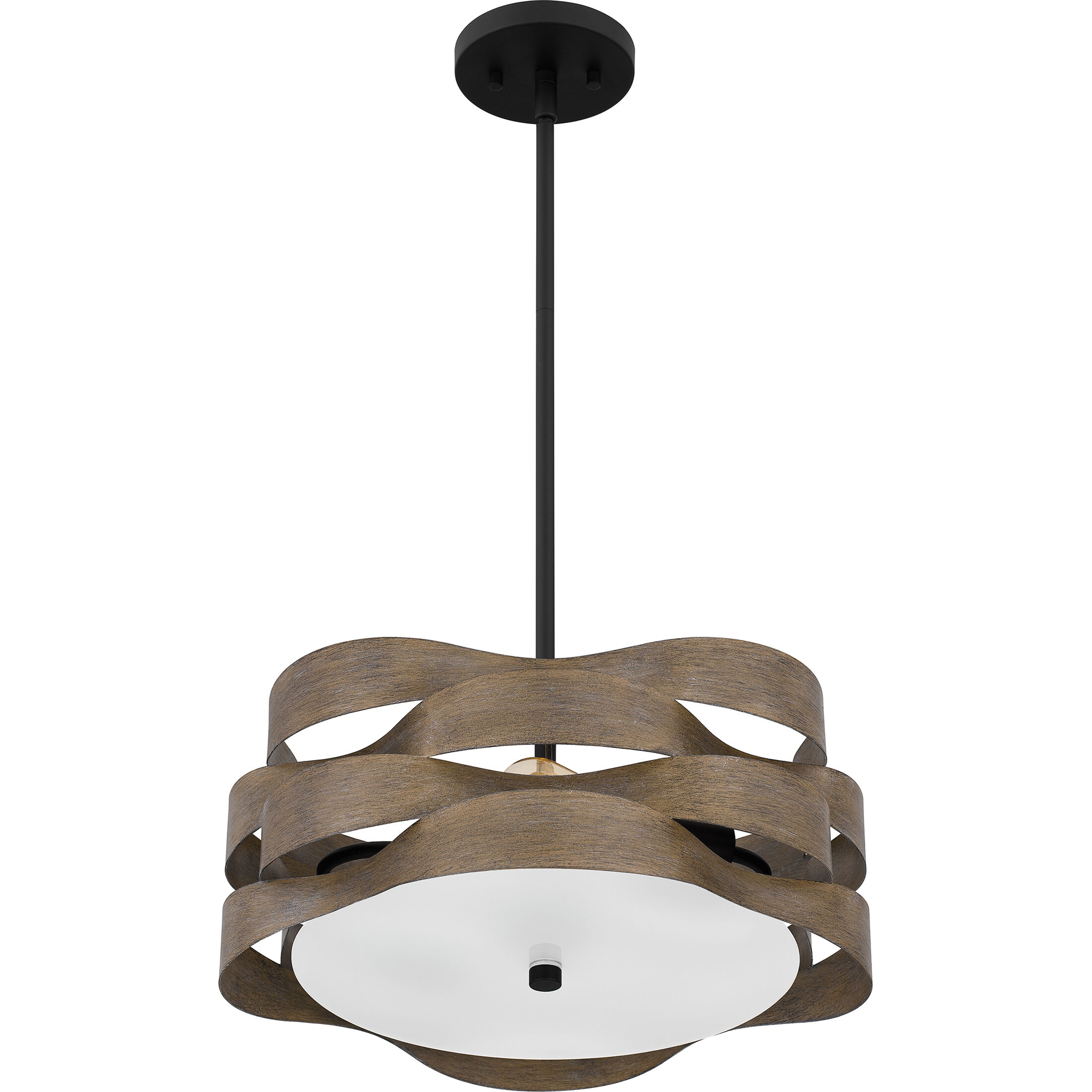 Appleton 2 Light 16 inch Matte Black Pendant Ceiling Light